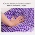 triangle hole flat design TPE purple pillow